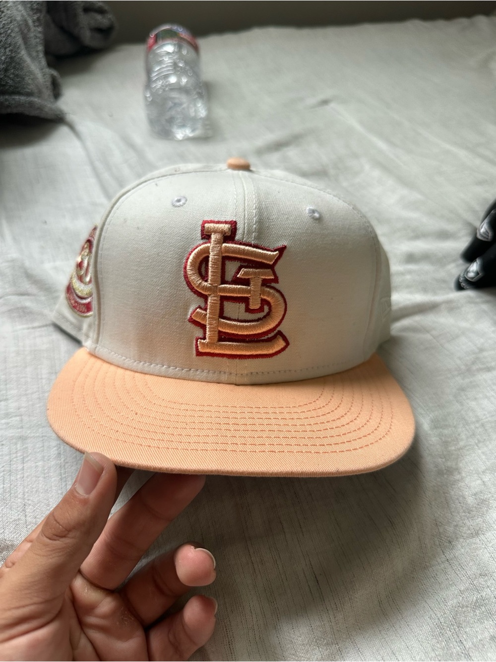 New Era Cream and Peach St. Louis Cardinals Snapback Cap